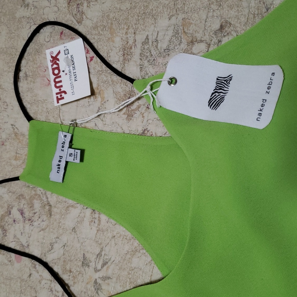 Naked Zebra string neck top / S